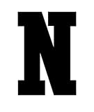 11X14 Athletic Font-Letter N-Made from 4 Ply Matboard-Letter N