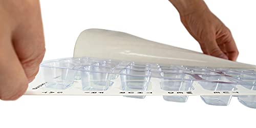 4 Times A Day Weekly Xl Cold Seal Pharmacy Blister Pack System Cards For Pills -Two Piece Unit Dose Tri-Fold Booklet, Easy No Extra Equipment Needed (4X A Day Weekly - 100 Pack) #TOP3