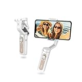 hohem Smartphone Gimbal Stabilisator Faltbarer Handy Gimbal Stabilizer mit Sportmodus Zeitrafferaufnahme Live Videoaufnahme Vlog, für iPhone XR/XS/11, Samsung, Huawei P40, Mate30 pro usw, 259g