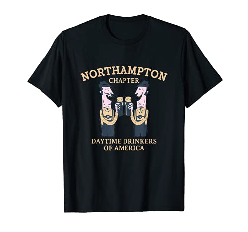 Northampton Capítulo bebedores diurnos Massachusetts t-shirt, Preto, S