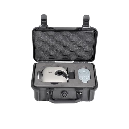 Portable Carrying Case for XbotGo, Durable PP Plastic with EVA Liner, Waterproof & Dustproof, Shockproof Design, Secure Lock & Ventilation System, Includes Mesh Pocket, Ideal for Storage & Travel