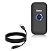 BoxWave Cable Compatible with Eyoyo Mini Portable Barcode Scanner - DirectSync - USB 3.0 A to USB 3.1 Type C, USB C Charge and Sync Cable - 6ft - Black