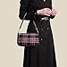 Plaid Crossbody Bags for Women,Tartan Check Punk 90's Cross body Purse Handbag,Tartan Plaid Handbags Teens Cute Everyday Purse Birthday Shoulder Bag Prom Party Clutch Bag