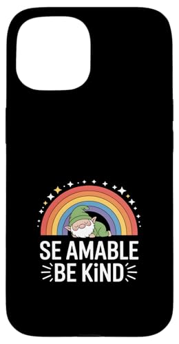 Funny Be Kind Sleeping Gnome ���C���{�[ �i�� �X�}�z�P�[�X iPhone 15 �p