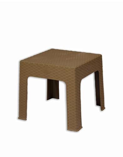 Al Aqeed Plastic Coffee Table, Brown, 42 cm (L) x 10 (W) 5 (...