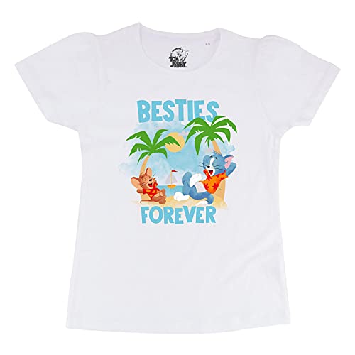 Image of Tom & Jerry by Wear Your Mind Girl's Regular Fit T-Shirt