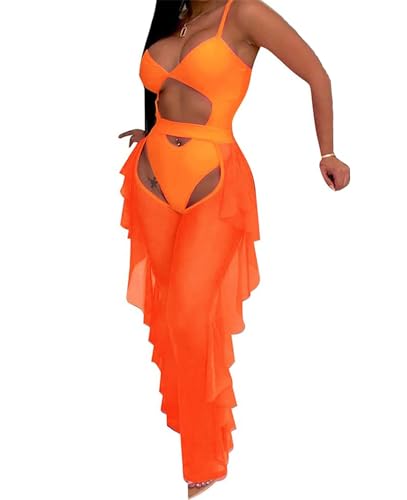 Bikini de 2 piezas estilizado con pantalón largo para cubrir la piel con elegancia y frescura