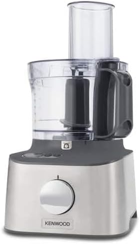 معالج طعام Kenwood FDM316SS Multipro Compact+، أجهزة مطبخ بمقياس متكامل، 11 ملحقًا متضمنًا، تصميم مدمج وقوي
