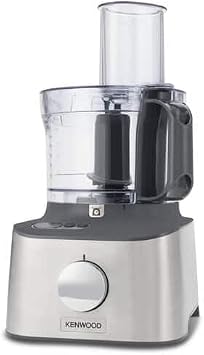 معالج طعام Kenwood FDM316SS Multipro Compact+، أجهزة مطبخ بمقياس متكامل، 11 ملحقًا متضمنًا، تصميم مدمج وقوي