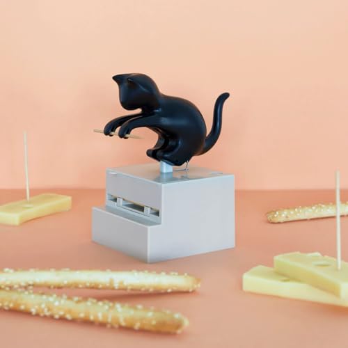 Balvi Frisky Toothpick Holder – Cute Cat-Shaped Dispenser for Kitchen and Dining Room – Fun and Functional Tabletop Accessory -Holds Standard Toothpicks – Porta Palillos - Thumbnail 2