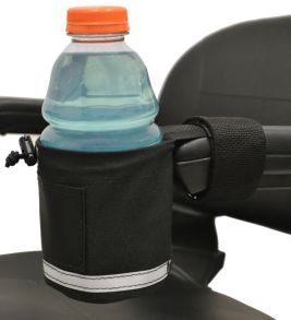 Diestco Unbreakable Cupholder With Front Mount | Attaches Easily To Armrests on Scooters, Power Chairs, and Office Chairs
