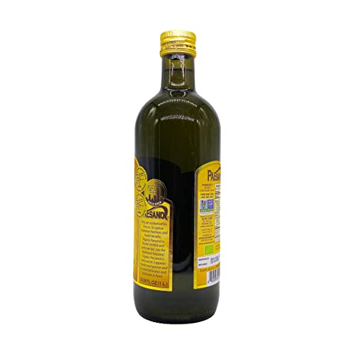 Paesanol Organic Unfiltered Extra Virgin Olive Oil 33.8 Fl Oz Glass #TOP1