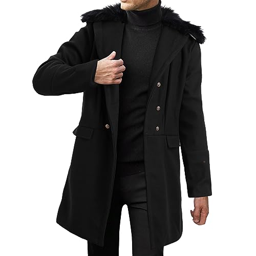 Veste d'hiver homme en cuir véritable pour affronter le grand froid en ville