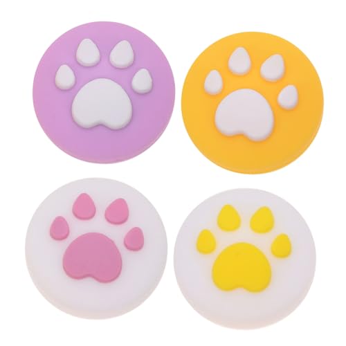 KONTONTY Accessori Per Controller 4 Pezzi Tappi Per Joystick in Silicone Con Motivo A Gatto - Proteggi I Tuoi Controller