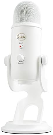 Logitech for Creators Blue Yeti USB Microphone for PC, Podcast, Gaming, Streaming, Studio, Computer Mic - Whiteout