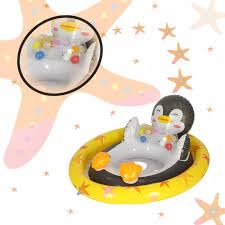 Image of Inflatable Kiddie Float | Water Baby Floater for Kids| Safe Anti-flip Diaper Style Swim Tube Rider| Swim Pool Tube for Toddlers|Multicolor Cute Swimming Pool Safety Seat (Turtle)