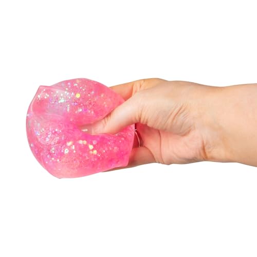 Scrunchems Glitter Sugar Cube, Sensory Fidget Toy, Squishy Stress Relief Cube with Sparkling Gel, Tactile Calming Companion, For Ages 3+ - Image 2