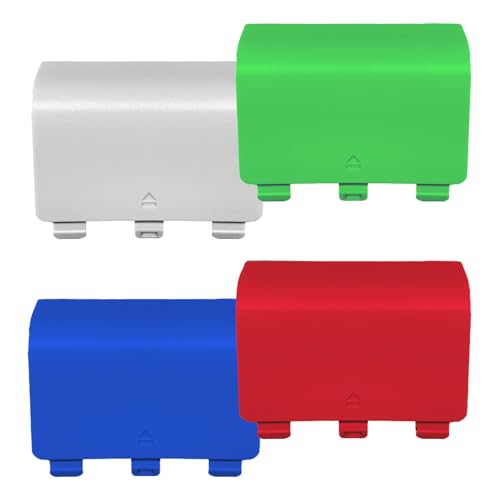 4 Pcs Battery Back Cover for Xbox Series X/S Controller Replacement Battery Cover Door for Xbox Series X/S Battery Back Shell Covers for Xbox Series X/S NOT for Xbox One & One X/S(Random Color)
