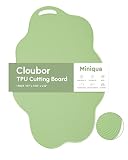 Miniqua Cloubor TPU Cutting Board, Scratch Resistant Flexible Chopping Boards with Juice Grooves Eas