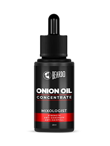 Beardo Onion Oil Concentrate, 25 ml | Onion Hair Oil for Hair Growth | Red Onion Hair Oil & Sunflower Oil | Natural | Non-sticky | Controls Hairfall & strengthen roots