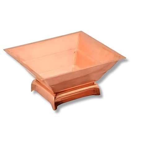 Image of Agnihotra Kit Set for Yagya, Hawan & Pooja Purpose, Religious & Spiritual Item, Pooja Supplies (Hawan Kund + Aachmani + Plate + Chimta +Stand)