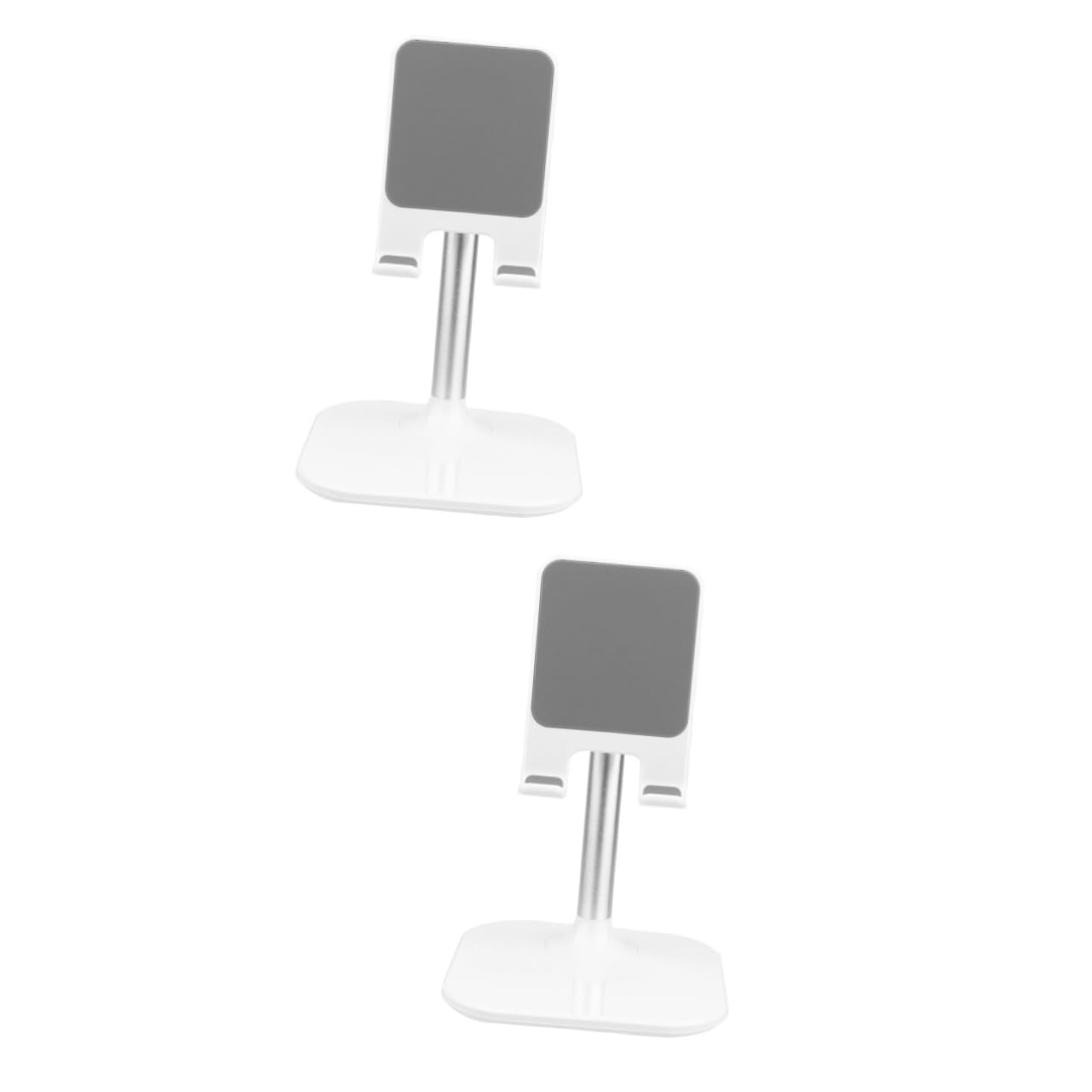 PartyKindom 2pezzi Supporto Per Smartphone e Tablet Da Scrivania Staffa Telescopica Per Videochiamate e Visione Bianco
