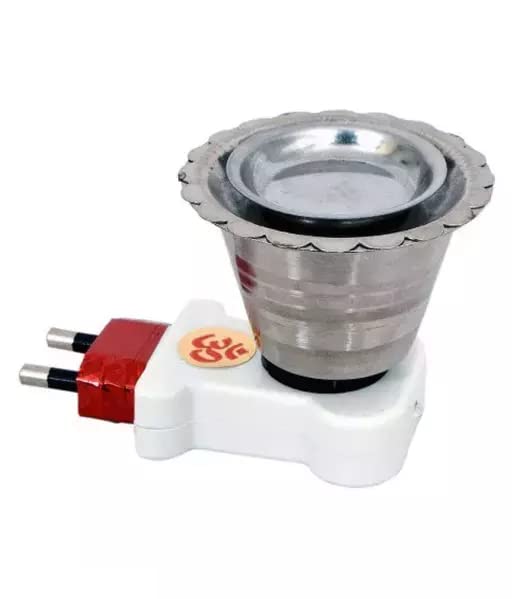 Jangra Stainless Steel Metal Electric Kapoor Dani Stand, Incense Holder, Burner, Aroma Diffuser (Black Kapoor DANI Premium)