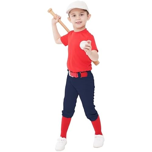 QBK 2T-17Y Toddler Baseball Pants Youth Softball Pants Kids Tee Ball Pants for Boy Girl