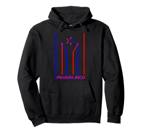 Puerto Rico Flag Boricua Bandera EDM Pride Pullover Hoodie