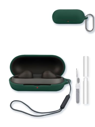 Sony WF-C700N Truly Wireless �m�C�Y�L�����Z�����O �C���z�� �w�b�h�z���p�P�[�X�A�\�t�g�v���e�N�e�B�u�ABOVUGAC �V���R�[���P�[�X�J�o�[ �L�[�`�F�[��&�N���[�j���O�L�b�g&�X�g���b�v�t�� WF-C700N�C���z���p-�O���[