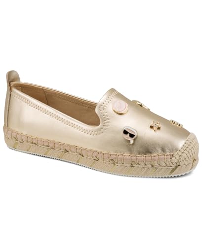 Image of Karl Lagerfeld Women's Michaela Slip on Espadrille Sandal with Pins