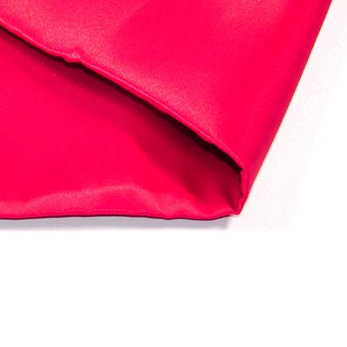 Charmeuse - Tela satinada roja, 60 pulgadas de ancho, sedosa, para bodas, novias, decoración, moda, manualidades de ropa por 1 yarda