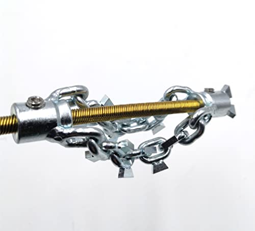Destapacaños con cabeza de taladro para desatascar tuberías DN65 mm, cortador de obstrucciones, cable flexible de 6 mm para limpieza de cañerías de cocina miniatura 5