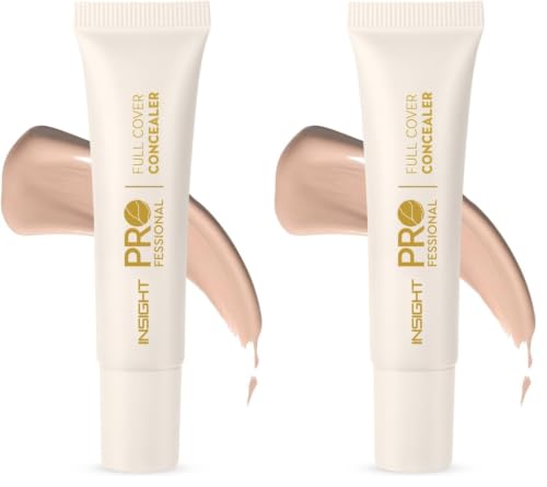 Image of INSIGHT Professional Full Cover Concealer - LP-05 | Creamy Velvety Finish | Lightweight Waterproof Formula | Easily Blendable | Enriched with Vitamin E & Almond Oil | 20 g (Pack of 2)