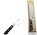 富士カトラリー(Fuji Cutlery) FUJICUTLERYCORPORATION Japanisches Santoku-Messer Reigetsu 16,5 cm Küchenmesser aus rostfreiem Molybdän-Vanadium-Stahl