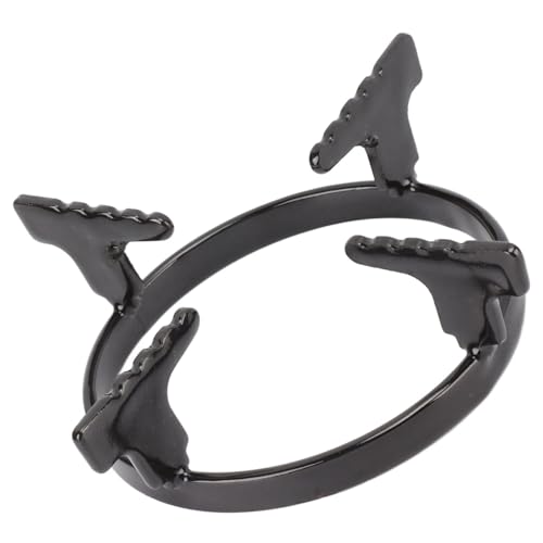 Yctze Gusseisen-Wok-Rack, Rostschutz, Edelstahl, tragbares Gasherd-Gestell, Wok-Ständer für Küche, leicht und tragbar, Gusseisen, Wokofen, Stahl, Eisengestell, Edelstahl