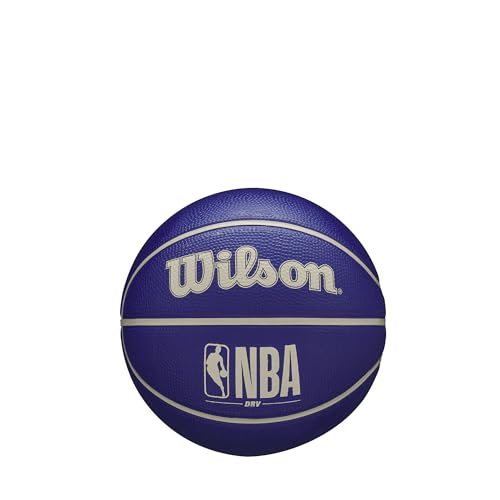Image of WILSON NBA DRV Outdoor Mini Basketball - Indigo /Beige, Size 3-22 inch