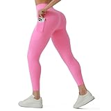 High Waisted Leggings for Women - No Front Seam Tummy Control Soft Yoga Pants for Workout Athletic Seamless Leggings