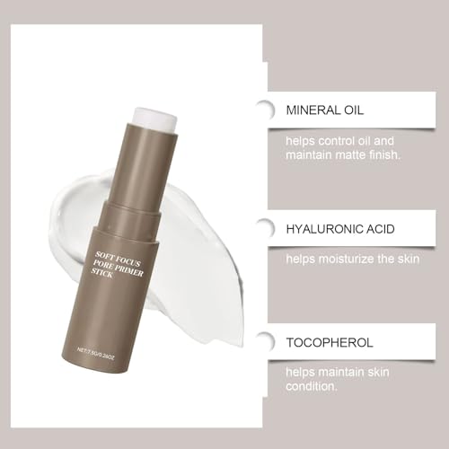 Invisible Pore Stick - Borrador de poros para un acabado de maquillaje | Prebase hidratante para control de grasa con fórmula mate ligera y textura para rutinas diarias, fiestas, eventos y - imagen 5