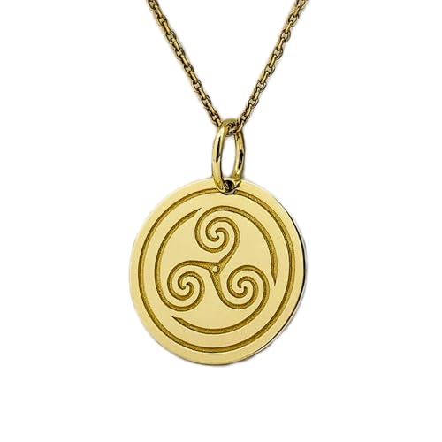 Collier en argent triskel triple spirale de 28 mm pour sublimer vos tenues d'été