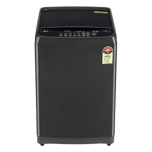 Image of LG 8 Kg Top Load Washing Machine, Smart Inverter Motor, Middle Black, T80SPMB1Z (2025 Model)