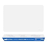 GASARÉ, Extra Large, Thick, Silicone Mat for Kitchen Counter, Heat Resistant Mat, Countertop Protector, Non-Slip, Easy to Clean, 25 x 17 Inches, 1.4mm Thick, 1 Unit, Semi-Transparent