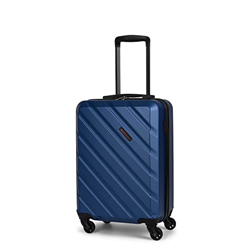 SWISS MOBILITY AHB Collection Hard Shell Spinner Carry On Luggage for Airplanes, Expandable Suitcase with 360-Degree Spinner Wheels, Retractable Handle, Airline Approved, 20 Inch, Blue SWISS MOBILITY AHB Collection Hard Shell Spinner Carry On Luggage for Airplanes, Expandable Suitcase with 360-Degree Spinner Wheels, Retractable Handle, Airline Approved, 20 Inch, Blue