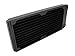 XSPC TX240 Ultra Thin Radiator, 120mm x 2, Dual Fan, Black