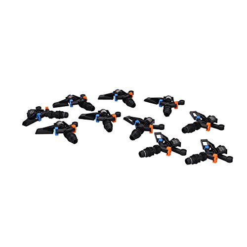 HUIOP Arroseur à Bras Oscillant Rotatif à 360° sans Détruire la Structure du Sol, Augmentant l'humidité du Sol, fabriqué en Plastique Technique de Haute qualité, Facile Installer,