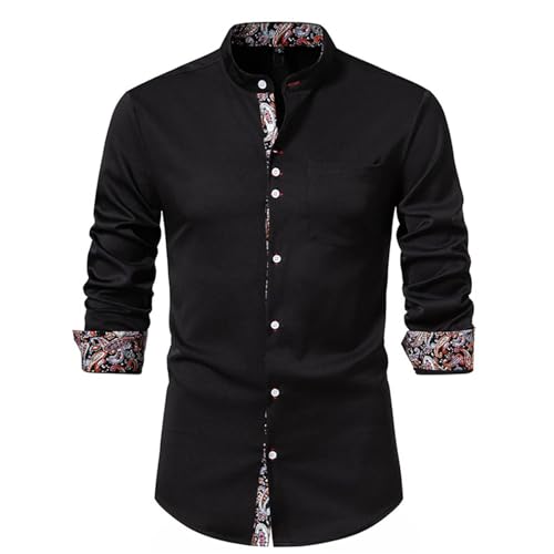 Chemise cachemire col montant pour un style d'affaires chic