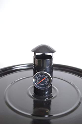 Cmi Vertical Charcoal Smoker Grill 18 Inch, Heavy Duty Round Bbq Grill Multi-Function Barrel Grill For Outdoor Cooking, Black #TOP6