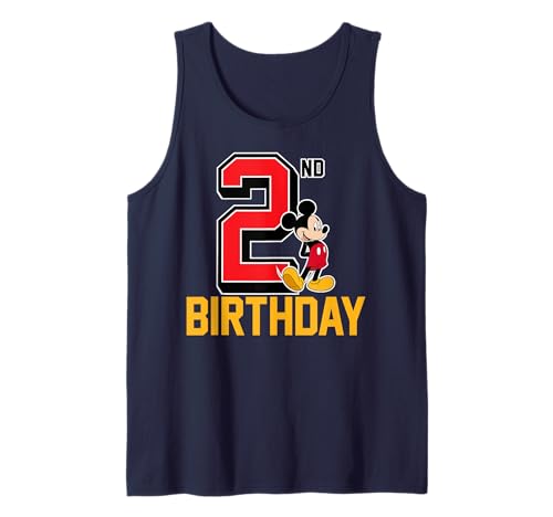 Disney Mickey Mouse My 2nd Birthday Tank Top vêtement anniversaire enfant 2 ans
