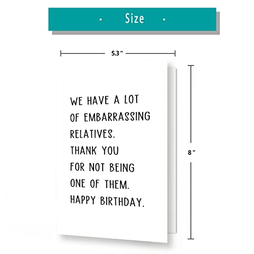 Hilarious Happy Birthday Gifts For Cousin,Joke Bday Card For Sister,Relatives Bday Card,Cute Birthday Card For Brother,Birthday Merchandise Aunty Uncle… #TOP1
