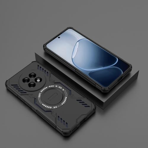 Image of Back Cover Case for Oppo F31 Pro Plus 5G | 360 Protection Mobile Phone Case Mag-Safe | Camera Protection | Oppo F31 Pro Plus Back Cover | Oppo F 31 Pro Plus 5+G - Black TPU+PC